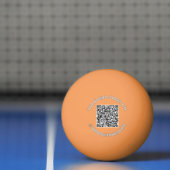 Aangepaste QR-code en tekst promotionele pingpongb Pingpongballen (Net)