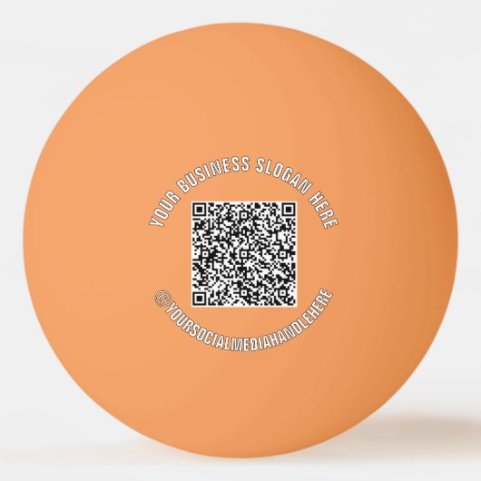 Aangepaste QR-code en tekst promotionele pingpongb Pingpongballen (Voorkant)