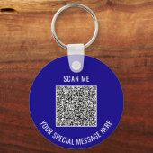 Aangepaste QR-code en tekst Sleutelhanger Kies kle (Achterkant)
