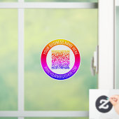 Aangepaste QR-code en tekst Uw bedrijfsraamsticker Raamsticker (Huis)