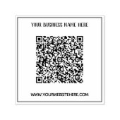 Aangepaste QR-code en tekst vierkante zelfinktstem Zelfinktende Stempel (Design)