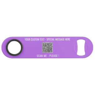 Aangepaste QR-code en tekstbalk Sleutel Kies kleur Speed Flessenopener