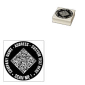 Aangepaste QR-code en tekstkleur Ronde Rubber Stam Rubberstempel (Gestempeld)