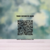 Aangepaste QR-code en Tekstnaam Zakelijk Acryl Tek Acryl Bord (Neutraal)