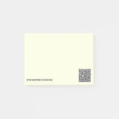 Aangepaste QR-code en website Post-it® Notes-sjabl Notes (Voorkant)