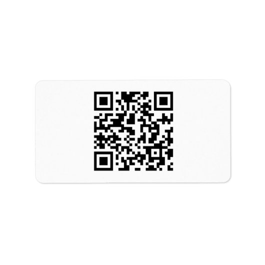AANGEPASTE QR-CODE ETIKET (Voorkant)