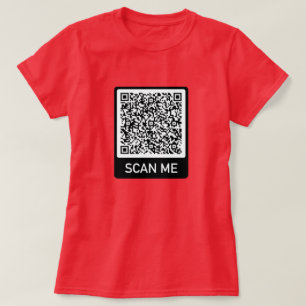 Aangepaste QR-code gepersonaliseerd uw T-shirt cad