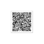 Aangepaste QR-code Gepersonaliseerde rubberen stem Rubberstempel (Afrduk)
