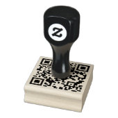 Aangepaste QR-code gepersonaliseerde scannable web Rubberstempel (Stempel)