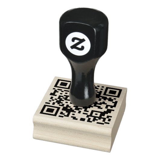 Aangepaste QR-code gepersonaliseerde scannable web Rubberstempel (Stempel)