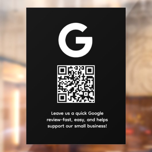 Aangepaste QR-code | Google Reviews Zakelijke Weer Raamsticker (Vel 2)