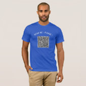 Aangepaste QR Code Grappig T-Shirt Ontwerp Je Eige (Voorkant volledig)