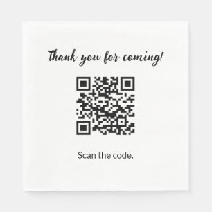 Aangepaste QR-code Hartelijk dank voor komst Servet