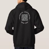 Aangepaste QR Code Info Jouw tekst Hoodie Cadeaus (Achterkant)