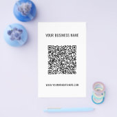 Aangepaste QR Code Info Naam Website Reclamebrochu Flyer (Enkel)