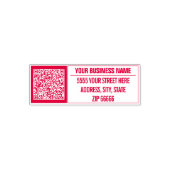 Aangepaste QR-code Jouw namen Adres Zelfinking Sta Zelfinktende Stempel (Design)