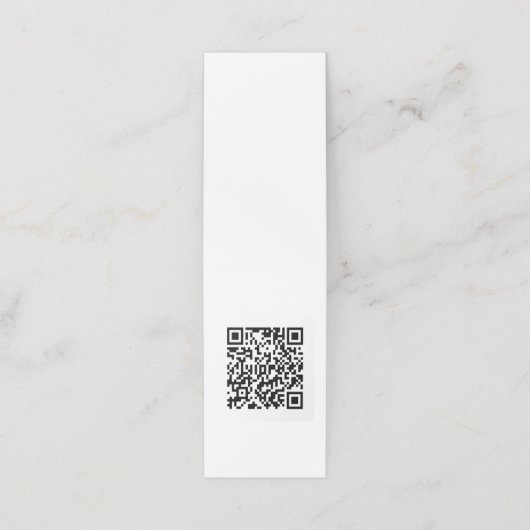 Aangepaste QR-code Klantenkaartje (Buitenkant ongevouwen)