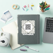 Aangepaste QR-code  Lijst huwelijksgeschenk regist Sticker (iPad Cover)