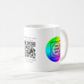Aangepaste QR-code logo bedrijfs branding mok (Voorkant rechts)