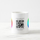 Aangepaste QR-code logo bedrijfs branding mok (Center)