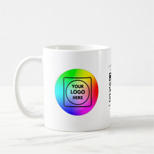 Aangepaste QR-code logo bedrijfs branding mok
