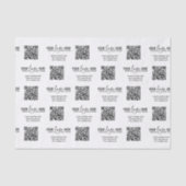 Aangepaste QR-code Logo Bedrijfsverpakking Tissuepapier (Voorkant)