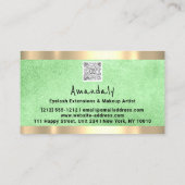 Aangepaste QR CODE Logo Groene Lemon Visitekaartje (Achterkant)