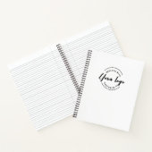 Aangepaste QR CODE Logo website Promotioneel Notitieboek (Binnen)