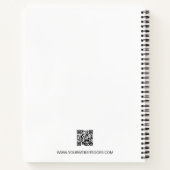 Aangepaste QR CODE Logo website Promotioneel Notitieboek (Achterkant)