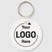 Aangepaste QR-code logo zakelijk Sleutelhanger (Voorkant)
