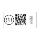 Aangepaste QR-code & logo zelfinkende stempel (Design)