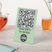 Aangepaste QR Code Menu voetstuk teken voor restau Reclamebord Met Voetstuk (Insitu)
