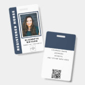 Aangepaste QR-code met uw logo Bedrijfs-evenement  Badge (Voor- en achterkant)