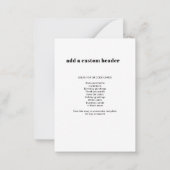 Aangepaste QR-code Modern rendy Notitiekaartje (Achterkant)