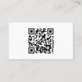 Aangepaste QR-code Modern Visitekaartje (Achterkant)