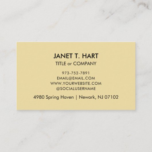 Aangepaste QR-code | Moderne stijlvolle profession Visitekaartje (Achterkant)