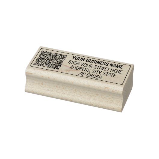 Aangepaste QR-code Naam Adres Aangepaste stempel (Stempel)