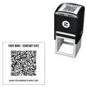 Aangepaste QR-code Naam Website Aangepaste stempel (In situ)