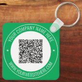 Aangepaste QR Code Naam Website Kleuren Sleutelhan Sleutelhanger (Achterkant)