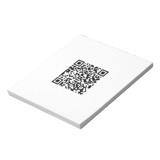 Aangepaste QR-code Notitieblok (Gedraaid)