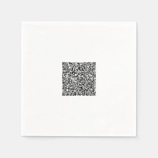 Aangepaste QR-code Op Persoonlijke Servetten Voorb (Voorkant)