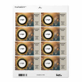 Aangepaste QR-code professioneel Etiket (Full Sheet)