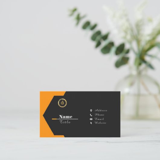 Aangepaste QR-code professioneel Visitekaartje (Staand voorkant)