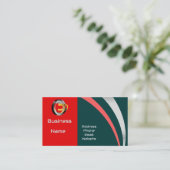 Aangepaste QR-code professioneel Visitekaartje (Staand voorkant)