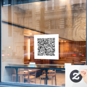 Aangepaste QR-code Promotionele Business Window Cl Raamsticker