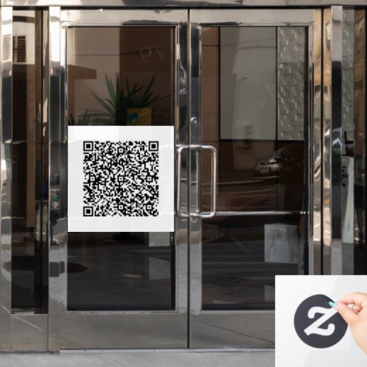 Aangepaste QR-code Promotionele Business Window Cl Raamsticker (Kantoordeur)