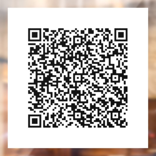 Aangepaste QR-code Promotionele Business Window Cl Raamsticker (Vel 2)