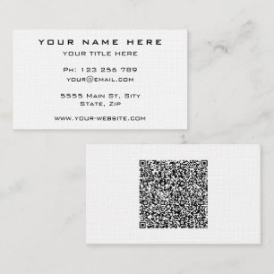 Aangepaste QR-code promotionele visitekaartjes voo