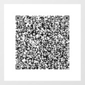 Aangepaste QR-code promotionele zakelijke raamstic Raamsticker (Vel)