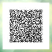 Aangepaste QR-code promotionele zakelijke raamstic Raamsticker (Vel 3)